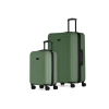 Bugatti Singapore 2 Piece Hardside Luggage Set With Expansion In Frost Green