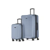 Bugatti Singapore 2 Piece Hardside Luggage Set With Expansion In Metallic Blue