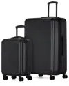 Bugatti Singapore 2pc Hardside Expandable Luggage Set In Black