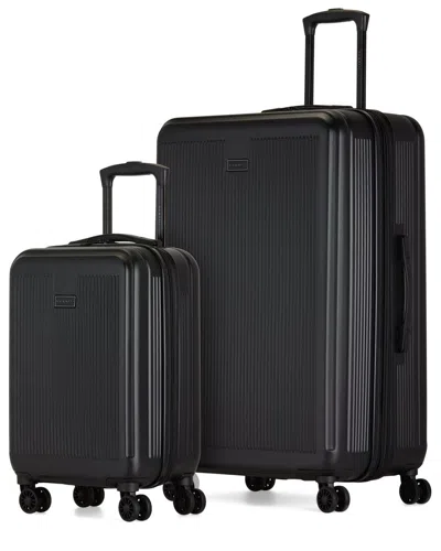 Bugatti Singapore 2pc Hardside Expandable Luggage Set In Black