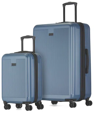 Bugatti Singapore 2pc Hardside Expandable Luggage Set In Blue