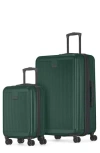 Bugatti Singapore 2-piece Hardside Spinner Luggage Set In Green