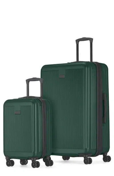 Bugatti Singapore 2-piece Hardside Spinner Luggage Set In Green