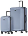Bugatti Singapore Expandable 2pc Luggage Set In Blue