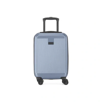 Bugatti Singapore Hardside Carry-on Luggage With Double Wheels In Metallic Blue