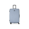 Bugatti Singapore Hardside Check-in Large Luggage With Expansion In Metallic Blue