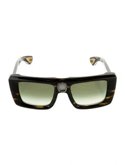 Pre-owned Bugatti Square Gradient Sunglasses In Black