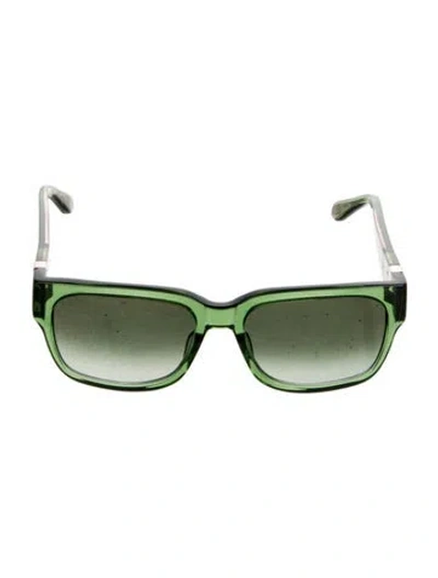 Pre-owned Bugatti Square Gradient Sunglasses In Green