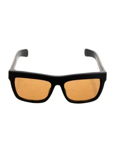 Pre-owned Bugatti Square Tinted Sunglasses In Black