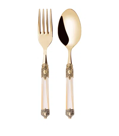 Bugatti Stainless Steel Rinascimento 2-piece Serving Set In Neutral