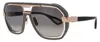 Bugatti Men's Grey Rectangular Sunglasses 08mgmrg In Black