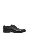 Bugatti Textured-panel Leather Derby Shoes In Multi