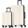 Bugatti The Classic 2 Piece Hardside Luggage Set With Expansion In Egret
