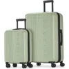 Bugatti The Classic 2 Piece Hardside Luggage Set With Expansion In Sage Green