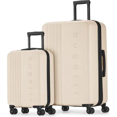 Bugatti The Classic 2 Piece Hardside Luggage Set With Expansion In Wclay