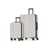 Bugatti The Classic Expandable 2pc Luggage Set In White