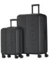 Bugatti The Classic Expandable 2pc Luggage Set In Black