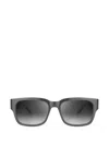 Bugatti Tortoise-effect Rectangle-frame Sunglasses In Black
