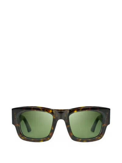 Bugatti Tortoiseshell-effect Rectangle-frame Sunglasses In Brown