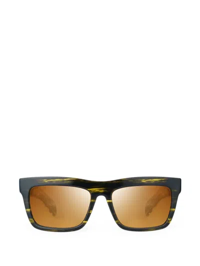 Bugatti Tortoiseshell-effect Rectangle-frame Sunglasses In Multi