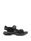 Bugatti Touch-strap Sandals In Black