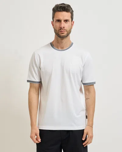 Bugatti T-shirts And Polos In Bianco Neutri