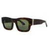 Bugatti Unisex Green Rectangular Sunglasses 48mhav In ["green"]