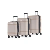 Bugatti Wellington 3 Piece Hardside Luggage Set With Tsa Lock In Cookie