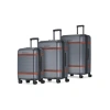 Bugatti Wellington 3 Piece Hardside Luggage Set With Tsa Lock In Pewter