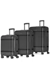 Bugatti Wellington 3pc Luggage Set In Black