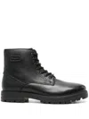 Bugatti Zaru Leather Ankle Boots In Black