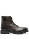 Bugatti Zaru Leather Ankle Boots In Brown