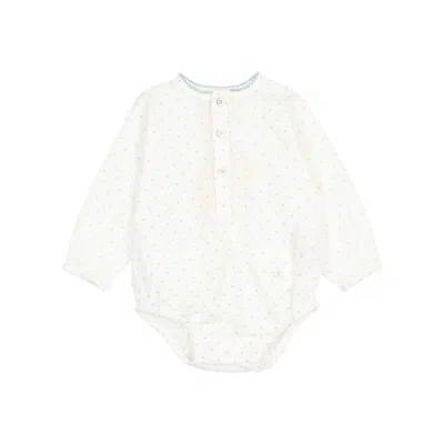 Buho Kids' Baby's Stars Romper In Almond In White