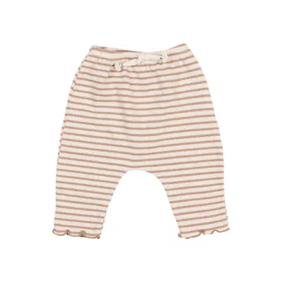 Buho Kid's Stripe Jersey Pants In Ivory In Neutral