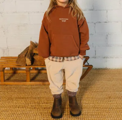 Buho Kids' Velour Pants In Sand In Multi