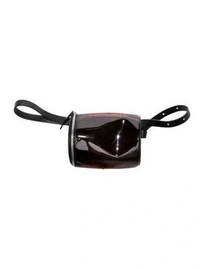 Pre-owned Building Block Leather Belt Bag In Black
