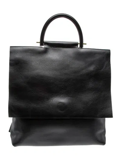 Pre-owned Building Block Suede Tote In Black