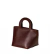 Building Block Women's Tiny Stencil Bag In Espresso In Brown