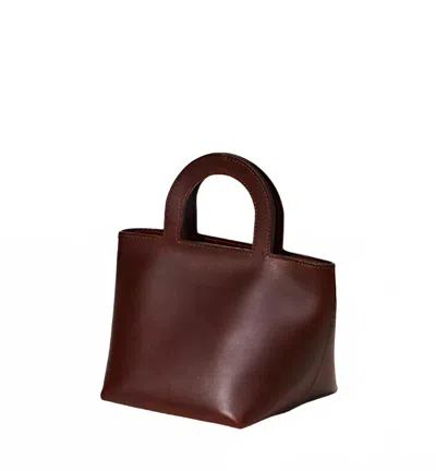 Building Block Women's Tiny Stencil Bag In Espresso In Brown