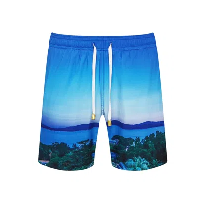 Bukawaswim Men's Blue Eze Skypad Board Shorts - Repreve®