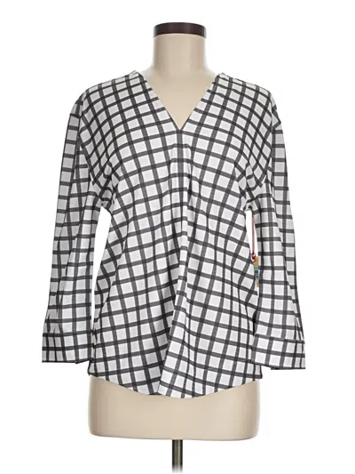 Pre-owned Buki 3/4 Sleeve Blouse In Gray