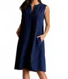 Buki A-liner Dress In Navy In Blue