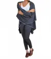 Buki Blanket Travel Wrap In Charcoal Grey In Gray