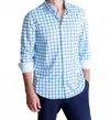 Buki Boswell Tech Button Down Shirt Shirt In Blue In Blue
