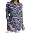 Buki Carrie Tunic Shirt In Multicolor In Blue