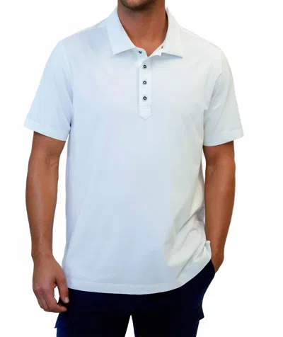 Buki Cinqo Polo In White In Blue