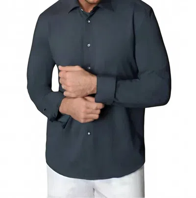 Buki Cinqo Single Shot Long Sleeve Shirt In Blue Night
