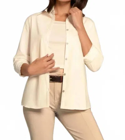Buki Cinqo Single Shot Shirt In White In Red