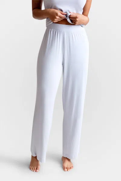Buki Collagen Lounge Pant In Pearl Grey In White