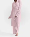 Buki Collagen Lounge Robe In Blush Pink In Pink